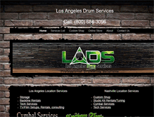 Tablet Screenshot of losangelesdrumservices.com